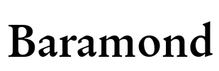Baramond Font Image