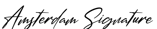 Amsterdam Signature Font Image