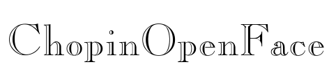 ChopinOpenFace Font Image