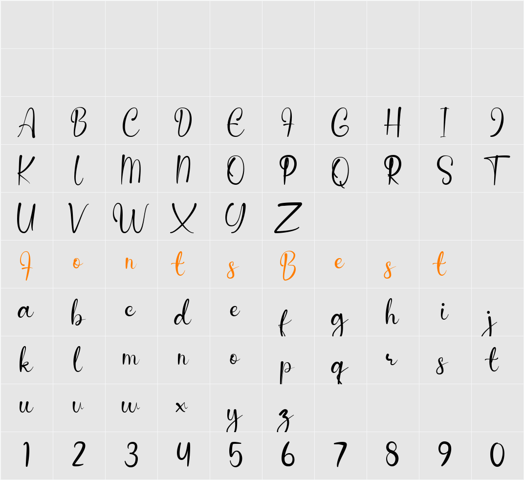 Anderella Demo Character Map