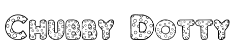 Chubby Dotty Font Image