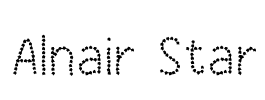 Alnair Star Font Image