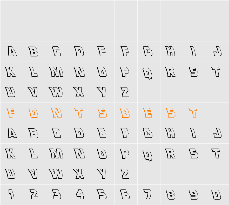 CCDoubleBack Character Map