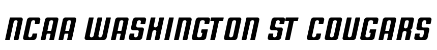 NCAA Washington St Cougars Font Image
