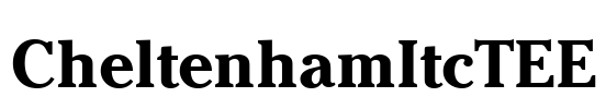 CheltenhamItcTEE Font Image