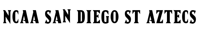 NCAA San Diego St Aztecs Font Image