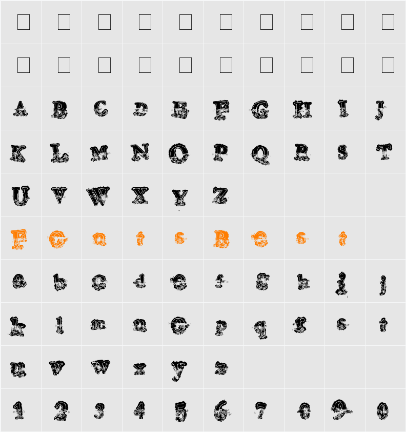 Mohawk Character Map
