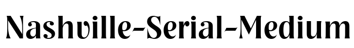 Nashville-Serial-Medium Font Image