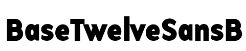 BaseTwelveSansB Font Image