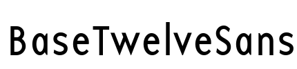 BaseTwelveSans Font Image