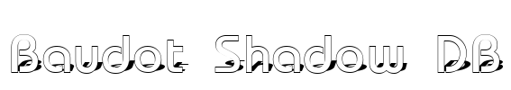 Baudot Shadow DB Font Image