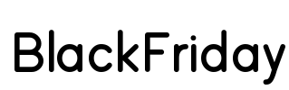 BlackFriday Font Image