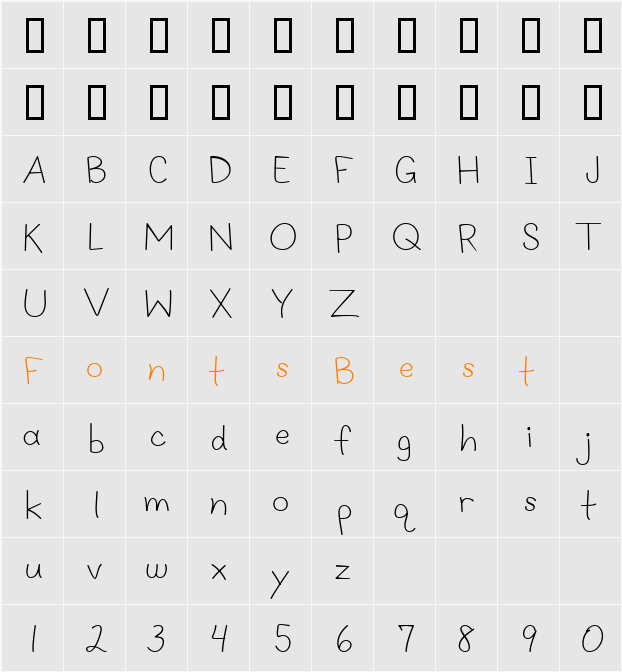CK Simple Character Map