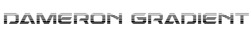 Dameron Gradient Font Image