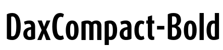 DaxCompact-Bold Font Image