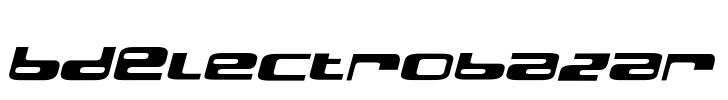 BDElectrobazar Font Image