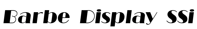 Barbe Display SSi Font Image