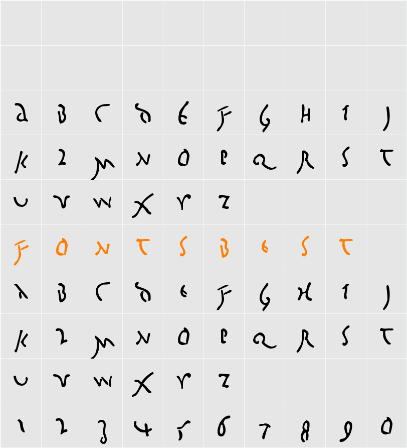BigCaesar Character Map