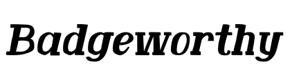Badgeworthy Font Image