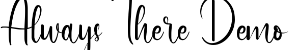 Always There Demo Font Image
