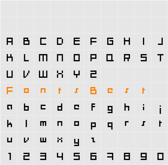Moonracer Character Map