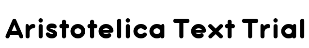 Aristotelica Text Trial Font Image