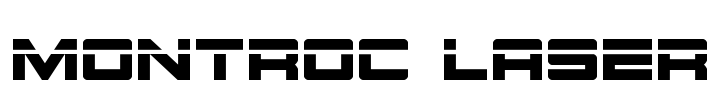 Montroc Laser Font Image