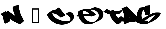 N ! C E Tag Font Image