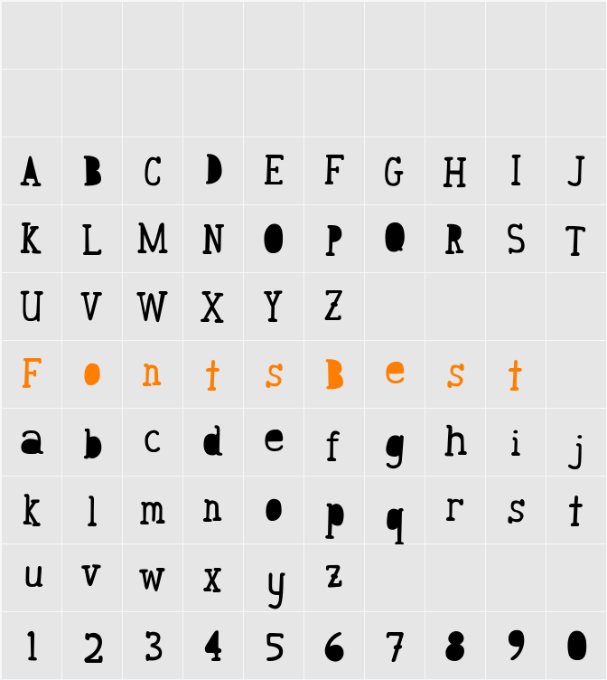Awesome Character Map