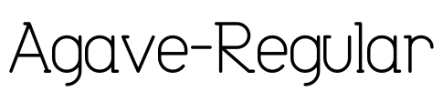 Agave-Regular Font Image