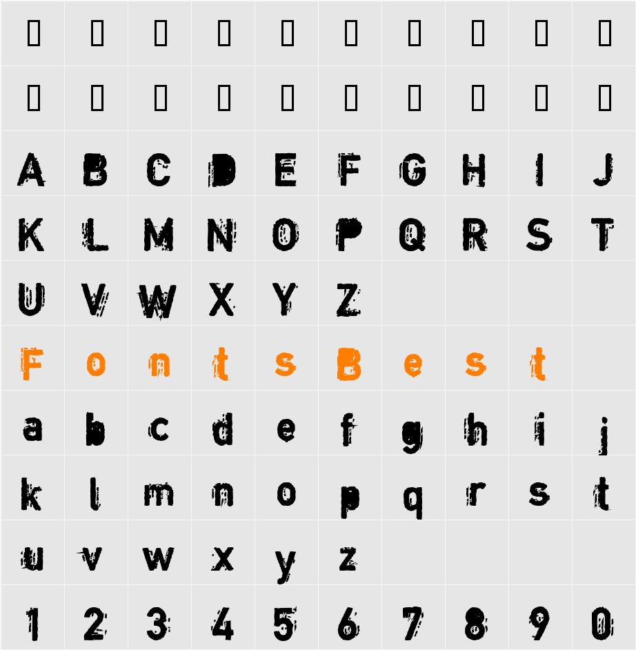 Copystruct Character Map