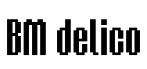 BM delico Font Image