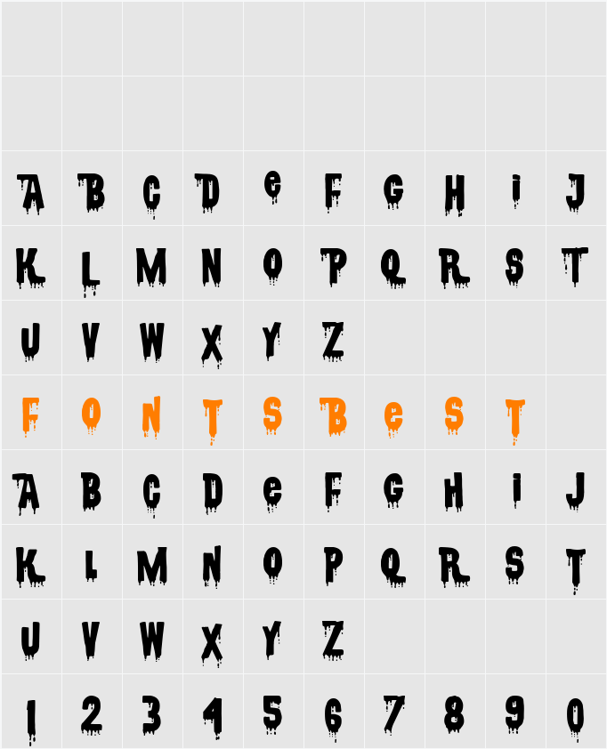 CSNPWDT NFI Character Map