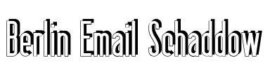 Berlin Email Schaddow Font Image
