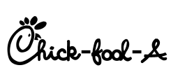 Chick-fool-A Font Image