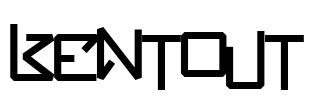 BentOut Font Image