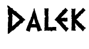 Dalek Font Image