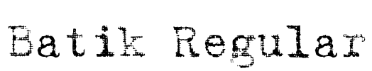 Batik Regular Font Image