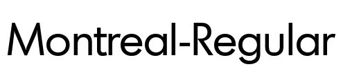 Montreal-Regular Font Image