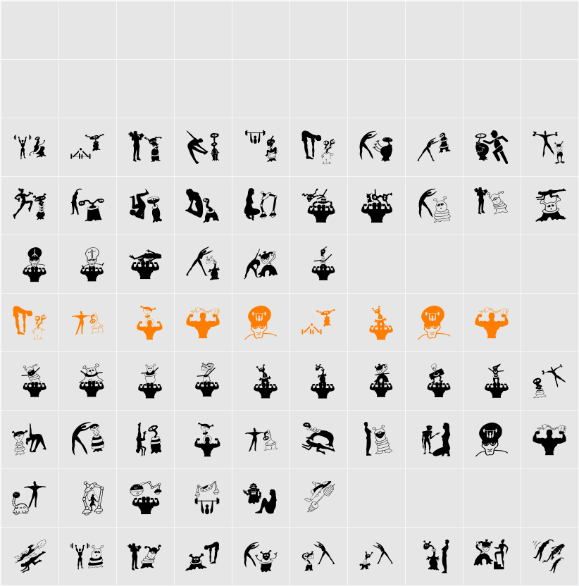 MontagesSurrealistiques Character Map