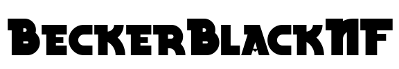BeckerBlackNF Font Image