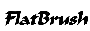 FlatBrush Font Image