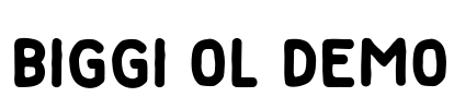 Biggi Ol demo Font Image