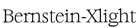 Bernstein-Xlight Font Image