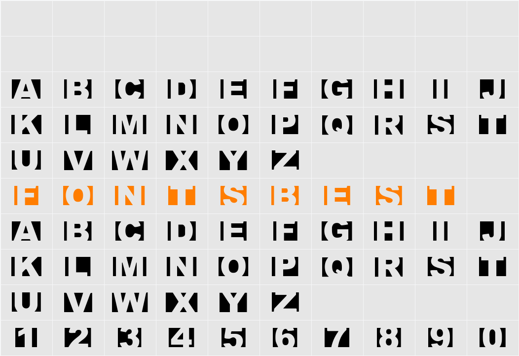 Crimescene Afterimage Character Map