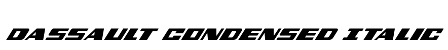Dassault Condensed Italic Font Image