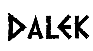 Dalek Font Image