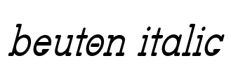 beuton italic