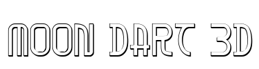 Moon Dart 3D Font Image