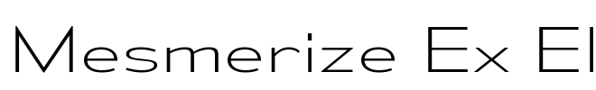 Mesmerize Ex El Font Image